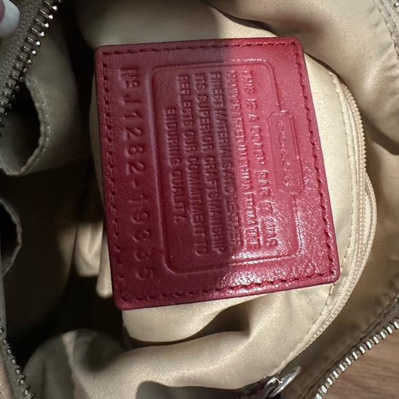 Stylish Tan and Red Women's Bag - Picture 3 of 3